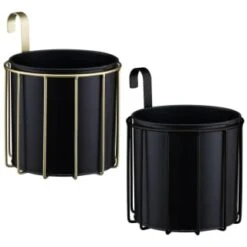 B&M New York Planter With Hook - Gold 5 B&M New York Planter With Hook - Gold -EcoPatio Shop 393659 new york planter with hook group