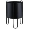 B&M New York Planter In Stand - Black -EcoPatio Shop 393670 new york small planter in stand black