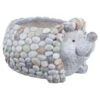B&M Hedgehog Pebble Planter -EcoPatio Shop 393674 hedgehog pebble planter