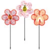 B&M Garden Windmills 3pk 1 B&M Garden Windmills 3pk -EcoPatio Shop 393686 girls windmills 3pk group