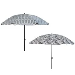 B&M Urban Eden Printed Parasol 1.8m - Geo -EcoPatio Shop 393760 urban eden 1 8m printed parsasol group