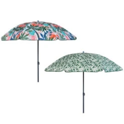 B&M Superbloom Sun Printed Parasol 1.8m - Leaf 7 B&M Superbloom Sun Printed Parasol 1.8m - Leaf -EcoPatio Shop 393761 superbloom sun 1 8m printed parsasol group