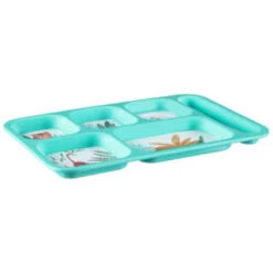 B&M Little Safari Large Kids Platter - Blue -EcoPatio Shop 394214 large kids platter boys 2