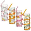 B&M Little Safari Animal Tumbler & Straw (Assorted) -EcoPatio Shop 394235 kids animal tumbler and straw group
