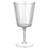 B&M Ridged Wine Glass - Clear -EcoPatio Shop 394257 ridged wine glass clear
