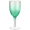 B&M Bloom Fade Wine Glass - Green -EcoPatio Shop 394260 bloom fade wine glass green