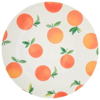 B&M Fruit Print Plate - Oranges 3 B&M Fruit Print Plate - Oranges