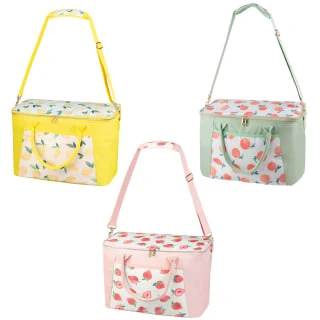 B&M Fruit Print Cooler Bag - Strawberries 4 B&M Fruit Print Cooler Bag - Strawberries - Image 2