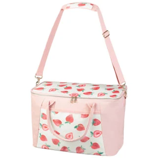 B&M Fruit Print Cooler Bag - Strawberries 3 B&M Fruit Print Cooler Bag - Strawberries