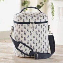 B&M Ocean Print Cooler Bag - White 7 B&M Ocean Print Cooler Bag - White -EcoPatio Shop 394307 ocean print cooler bag white