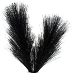 B&M Stone Rounded Vase With Black Pampas -EcoPatio Shop 394712 stone rounded vase with black plants 2