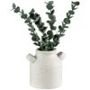 B&M Stone White Vase With Plants -EcoPatio Shop 394716 stone white vase with plants
