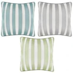Basic Stripe Scatter Cushion - Blue -EcoPatio Shop 396025 basic stripe scatter cushion group
