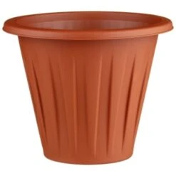 Terracotta Round Planters 3pk -EcoPatio Shop 397064 3 pack terracotta round planters 2