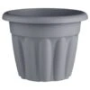 Round Planter 33cm - Grey -EcoPatio Shop 397065 33cm round planter grey