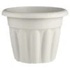 Round Planter 33cm - Cream -EcoPatio Shop 397068 33cm round planter stone
