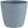 B&M Ribbed Speckled Plastic Planter - Light Grey -EcoPatio Shop 397148 ribbed speckled plastic planter light grey